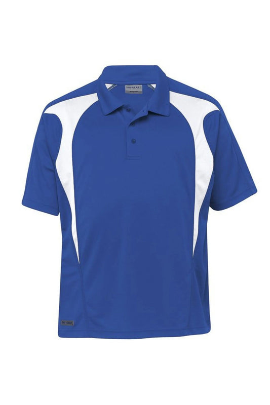 Dri Gear Spliced Polo - Royal/Red
