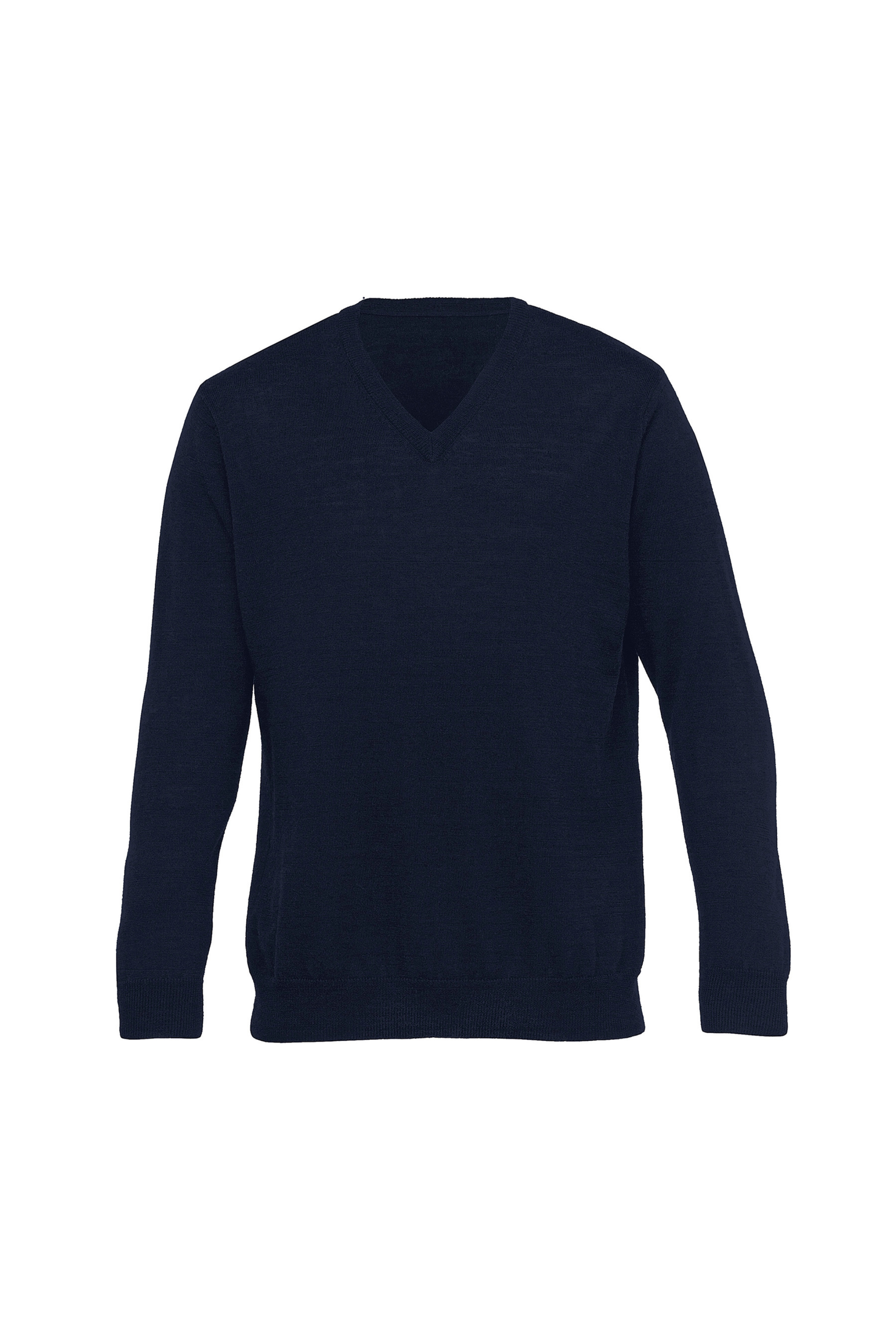 Merino Detailed Vee Pullover Mens