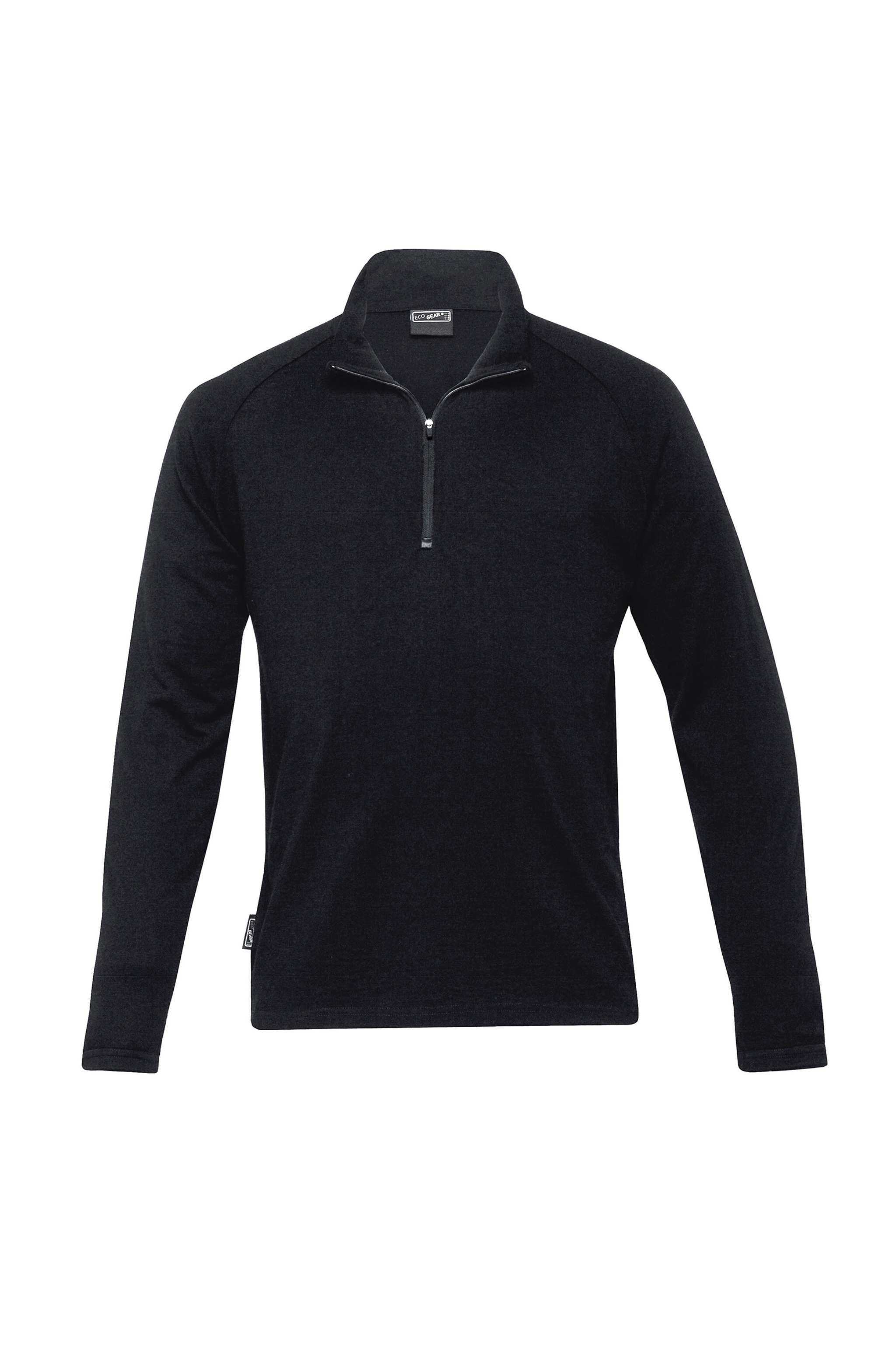 Mens Merino Zip Pullover