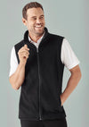 Mens Plain Poly Fleece Vest