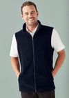 Mens Plain Poly Fleece Vest