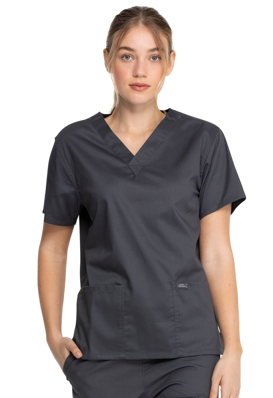 Dickies Industrial Unisex V-Neck Scrub Top