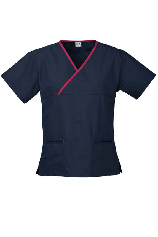 Ladies Crossover Scrub Top