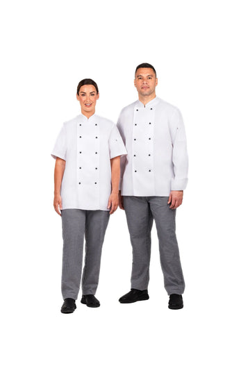 Long Sleeve Chef's Jacket & Check Pant Set