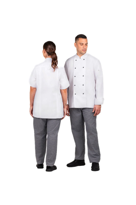 Long Sleeve Chef's Jacket & Check Pant Set