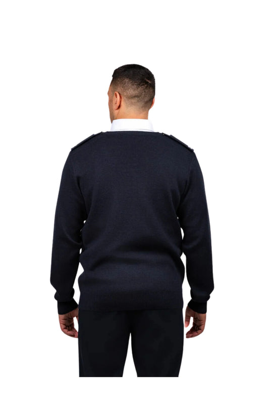 Epaulette V Neck Jersey