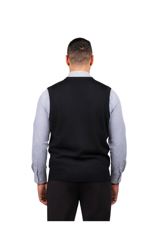 Merino Blend V Neck Vest
