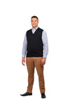 Merino Blend V Neck Vest