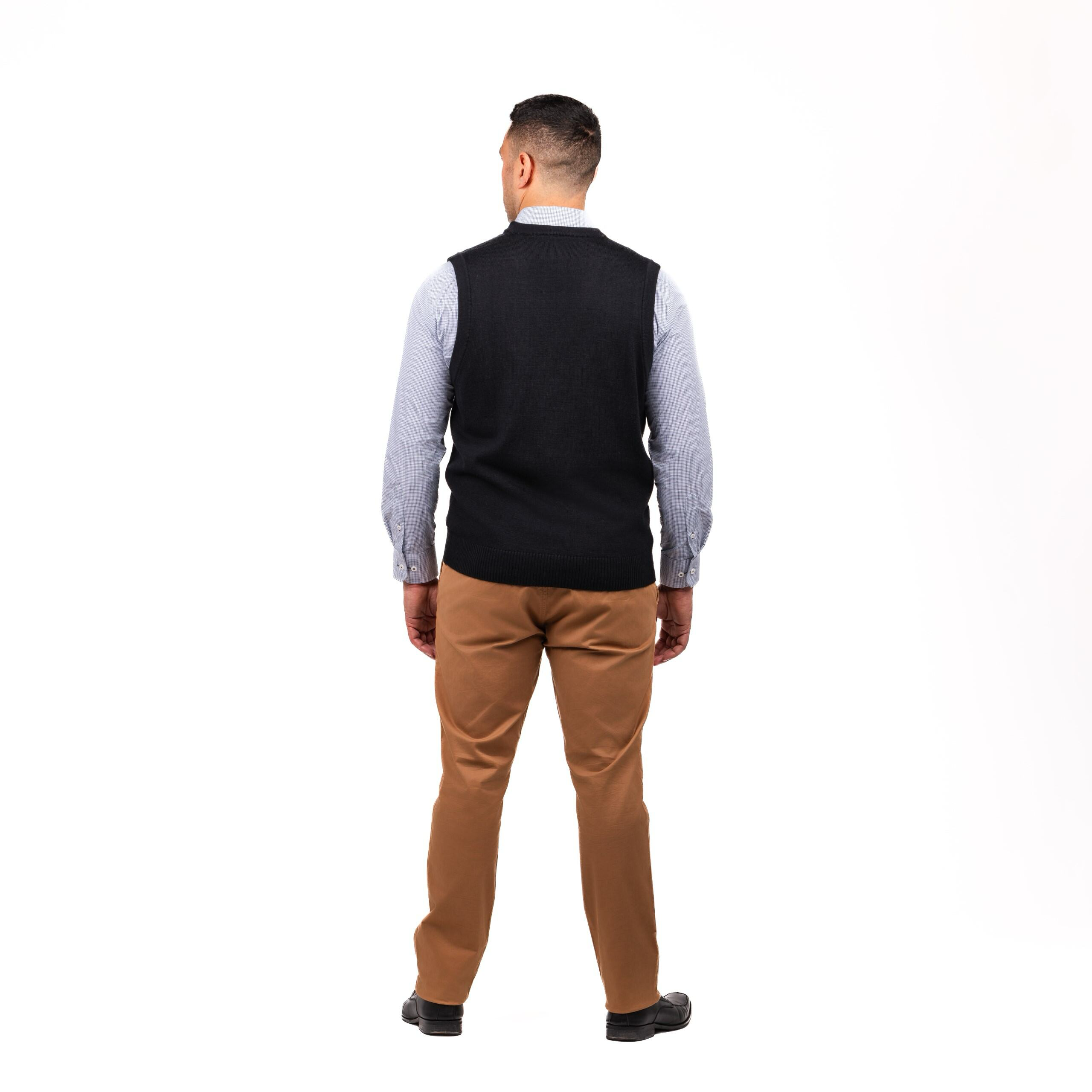 Merino Blend V Neck Vest