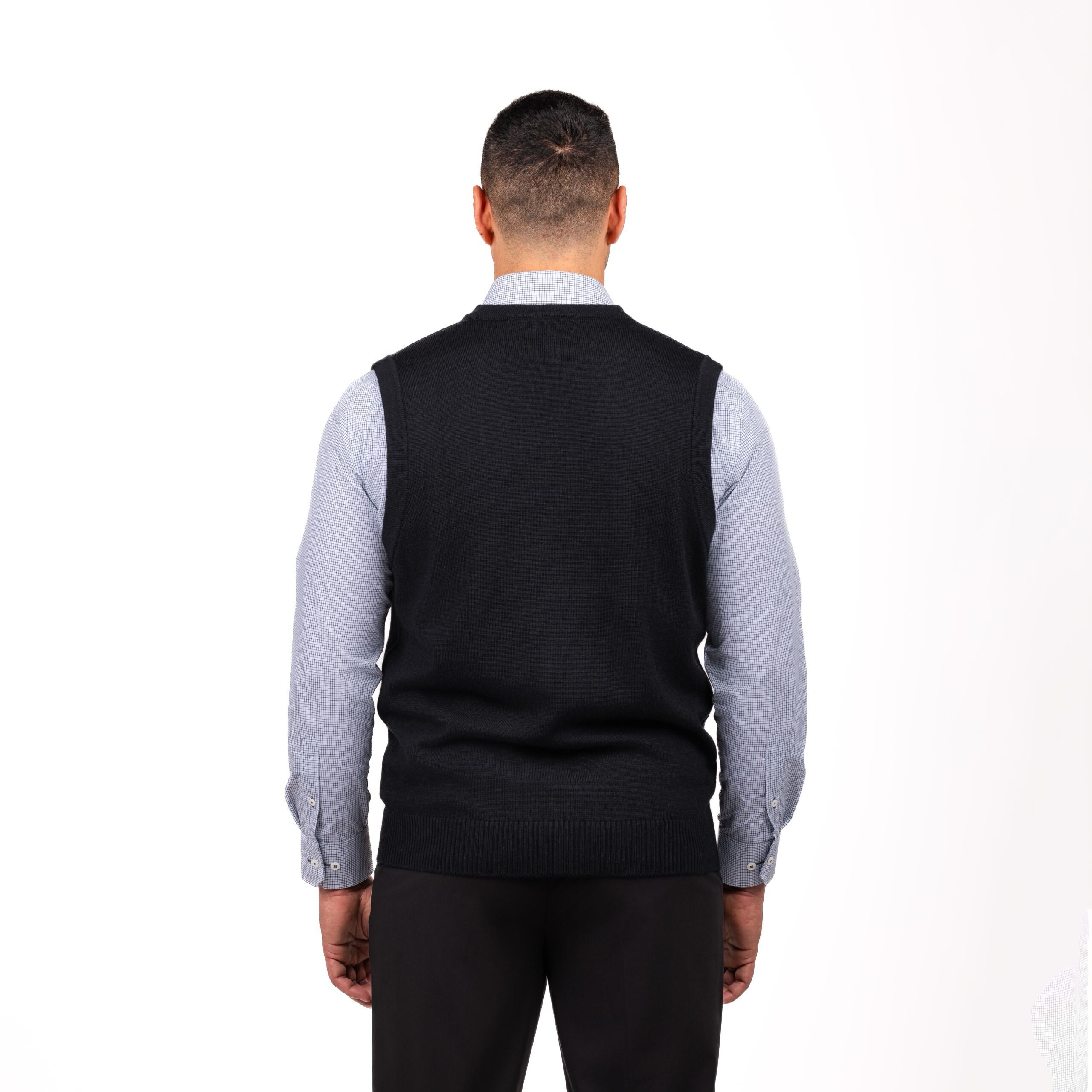 Merino Blend V Neck Vest