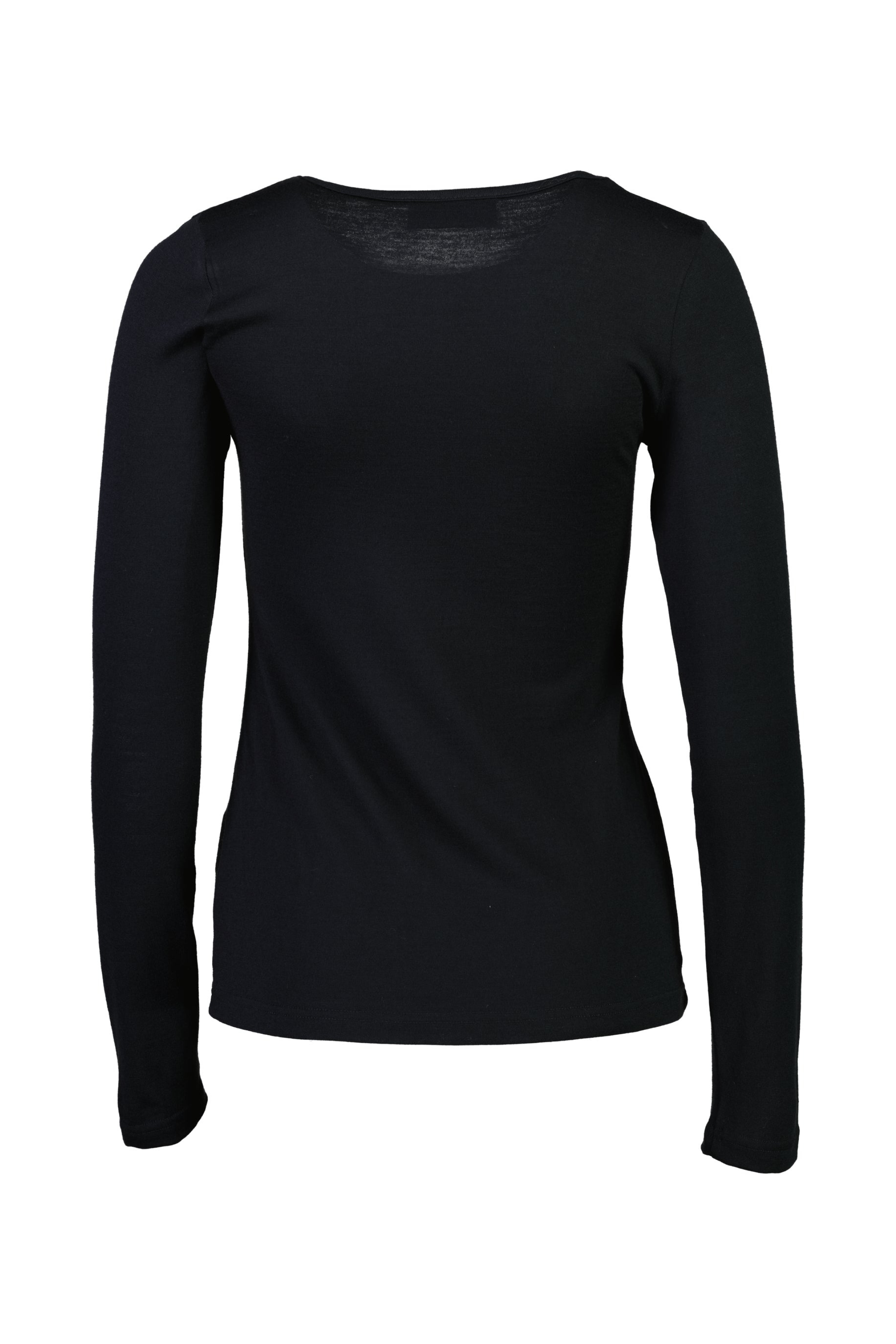 Merino Long Sleeve Scoop Neck Top