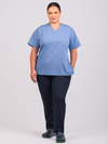 Unisex Arlo Scrub Top - Sky