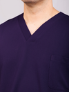 Unisex Arlo Scrub Top - Purple