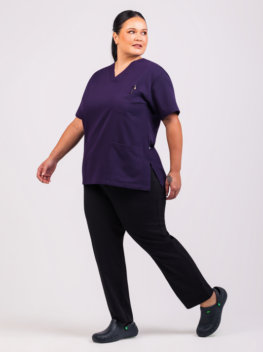Unisex Arlo Scrub Top - Purple
