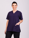 Unisex Arlo Scrub Top - Purple