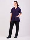 Unisex Arlo Scrub Top - Purple