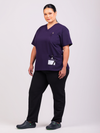 Unisex Arlo Scrub Top - Purple