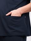 Unisex Arlo Scrub Top - Midnight