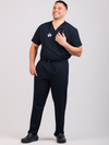 Unisex Arlo Scrub Top - Midnight