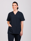 Unisex Arlo Scrub Top - Midnight