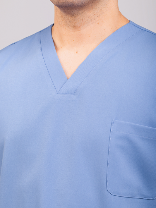 Unisex Arlo Scrub Top - Sky