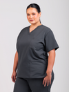 Unisex Arlo Scrub Top - Gunmetal
