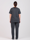 Unisex Arlo Scrub Top - Gunmetal