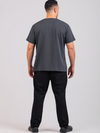 Unisex Arlo Scrub Top - Gunmetal