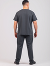 Unisex Arlo Scrub Top - Gunmetal