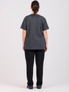 Unisex Arlo Scrub Top - Gunmetal
