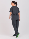 Unisex Arlo Scrub Top - Gunmetal