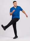 Unisex Arlo Scrub Top - Cobalt