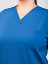 Unisex Arlo Scrub Top - Cobalt