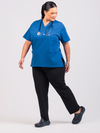 Unisex Arlo Scrub Top - Cobalt
