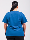 Unisex Arlo Scrub Top - Cobalt