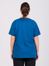 Unisex Arlo Scrub Top - Cobalt