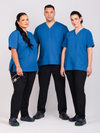 Unisex Arlo Scrub Top - Cobalt