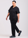 Unisex Arlo Scrub Top - Black