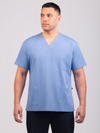 Unisex Arlo Scrub Top - Sky