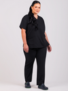 Unisex Arlo Scrub Top - Black