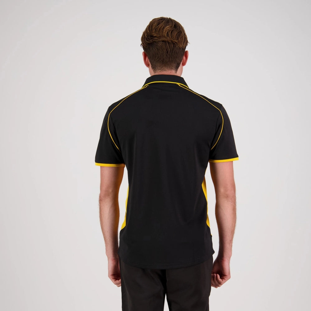 Unisex Matchpace Polo - Black/Gold