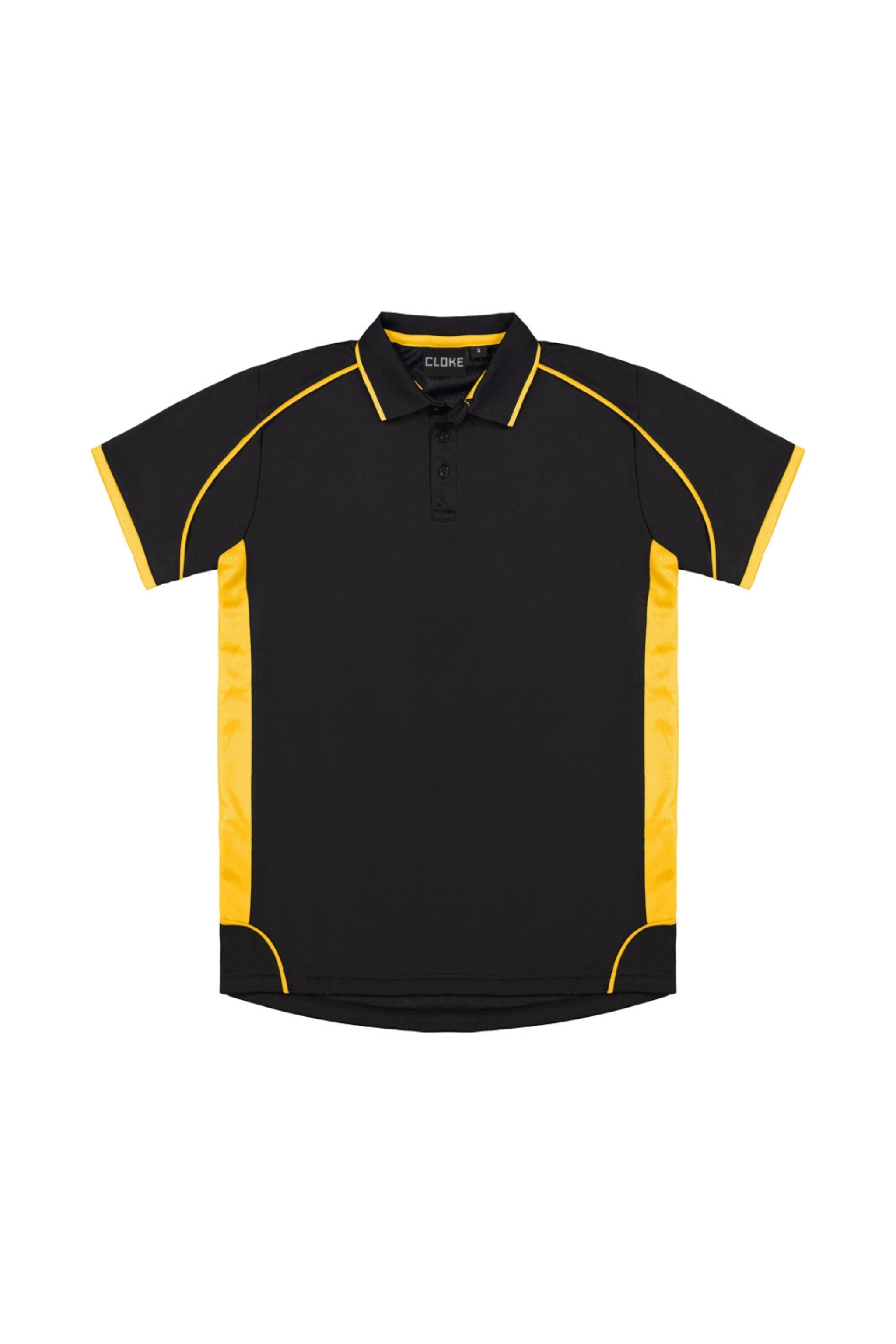 Unisex Matchpace Polo - Black/Gold