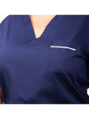 90° Wash V Neck Scrub Top