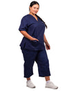 90° Wash V Neck Scrub Top