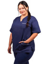 90° Wash V Neck Scrub Top