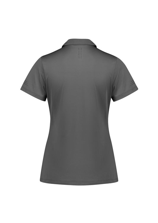 Womens Balance Short Sleeve Polo - Ash/Black