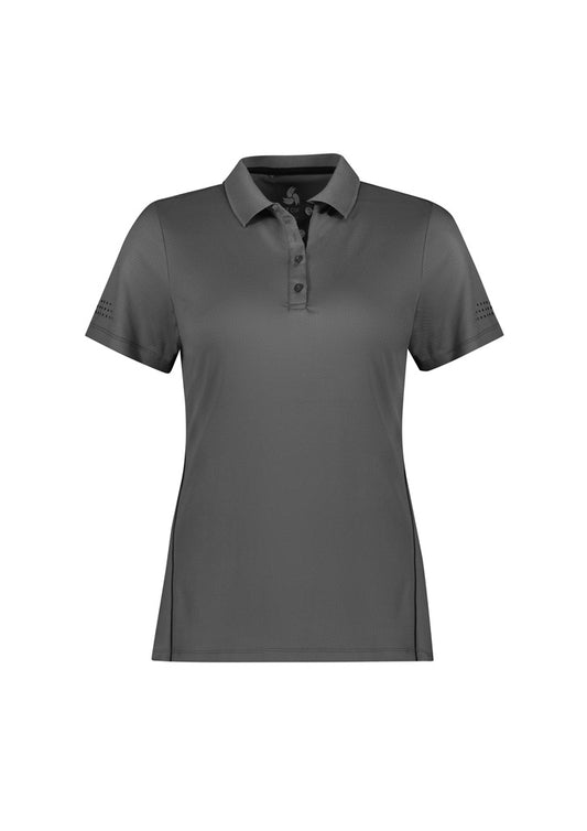 Womens Balance Short Sleeve Polo - Ash/Black