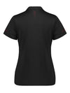 Womens Balance Short Sleeve Polo - Black/Red