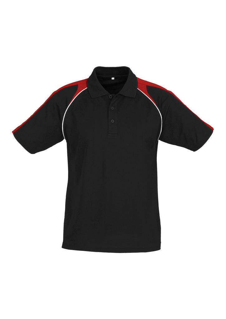 Mens Triton Polo - Black/Red