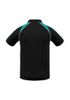 Mens Triton Polo - Black/Teal